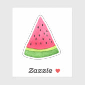 Waterverf Watermeloen Slice Vinyl Sticker (Vel)