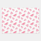Waterverf Watermeloen & Stripes Patroon Inpakpapier Vel (Voorkant 3)