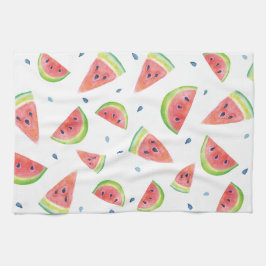 Waterverf Watermeloen Theedoek