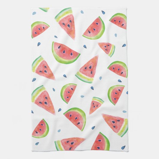 Waterverf Watermeloen Theedoek (Verticaal)