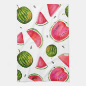 Waterverf Watermeloen theehanddoek voor uw keuken Theedoek (Verticaal)