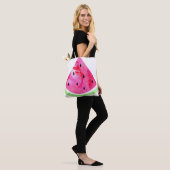 Waterverf Watermeloen Tote Bag (Op model)