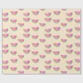 Waterverf Watermeloenen Cadeaupapier (Vlak)