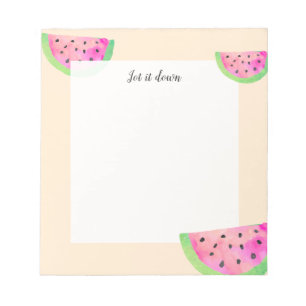 Waterverf Watermeloenen Notitieblok