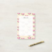 Waterverf Watermeloenen Post-it® Notes (Op bureau)