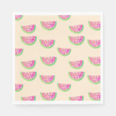 Waterverf Watermeloenen Servetten (Voorkant)