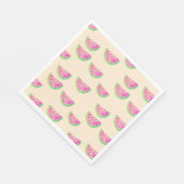 Waterverf Watermeloenen Servetten (Hoek)