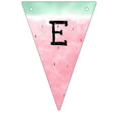 Waterverf watermeloenen vlaggetjes (Tweede vlag)