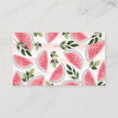 Waterverf Watermeloenen voor Baby shower Informatiekaartje (Achterkant)