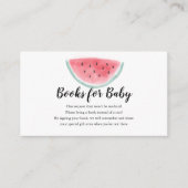 Waterverf Watermeloenen voor Baby shower Informatiekaartje (Voorkant)