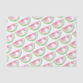 Waterverf Watermelon Heart Patroon Tissuepapier (Voorkant)
