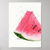 Waterverf, Watermelon Kitchen art Poster (Voorkant)