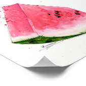 Waterverf, Watermelon Kitchen art Poster (Hoek)