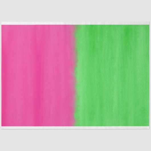 Waterverf Watermelon Ombre Tissuepapier (Voorkant)