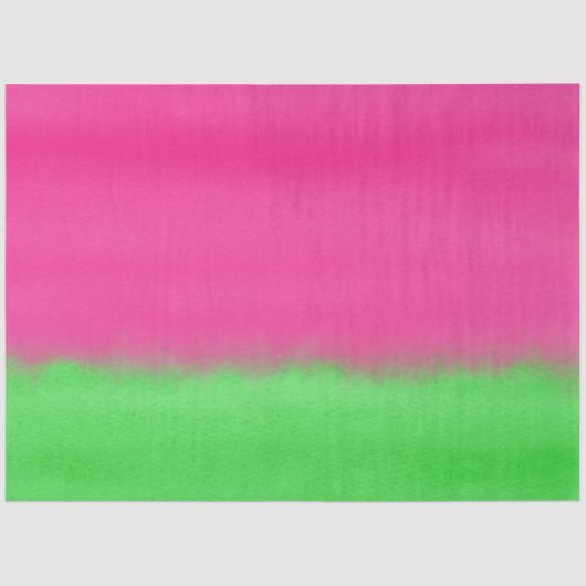 Waterverf Watermelon Ombre Tissuepapier (Voorkant)