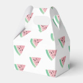 Waterverf Watermelon Slice Birthday Party Patroon Bedankdoosjes (Achterkant)