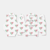 Waterverf Watermelon Slice Birthday Party Patroon Bedankdoosjes (Uitgevouwen)