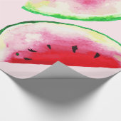 Waterverf Watermelon Slice Pattern Cadeaupapier (Hoek)