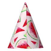 Waterverf Watermelon Slice Pattern Feesthoedjes (Achterkant)