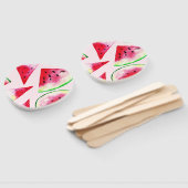 Waterverf Watermelon Slice Pattern Handwaaier (Niet-gemonteerd)