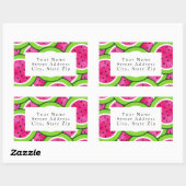 Waterverf Watermelon Slice Pattern Labels (Vel)