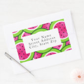 Waterverf Watermelon Slice Pattern Labels (Envelop)