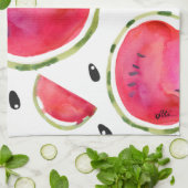 Waterverf Watermelon Tea Towel Theedoek (Gevouwen)