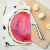 Waterverf Watermelon Tea Towel Theedoek (Quarter Fold)