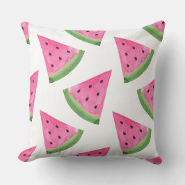 Waterverf Watermelon Wedge Patroon Buitenkussen