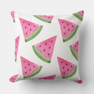 Waterverf Watermelon Wedge Patroon Buitenkussen
