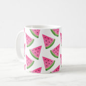 Waterverf Watermelon Wedge Patroon Koffiemok (Voorkant links)