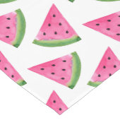 Waterverf Watermelon Wedge Patroon Korte Tafelloper (Hoek)