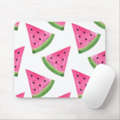 Waterverf Watermelon Wedge Patroon Muismat (Met muis)