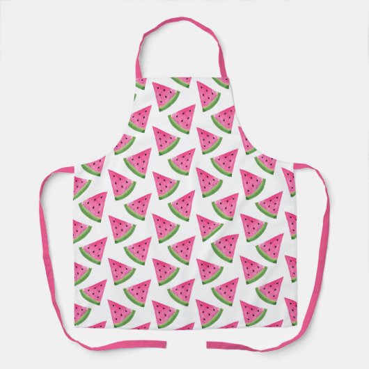 Waterverf Watermelon Wedge Patroon Schort (Voorkant)