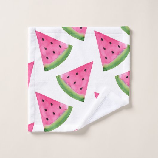 Waterverf Watermelon Wedges Bad Handdoek (Wasdoekje)
