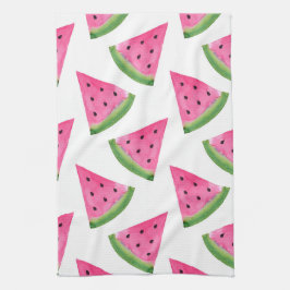 Waterverf Watermelon Wedges Theedoek