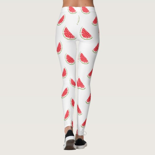 Waterverf Watermelonpatroon Leggings (Achterkant)