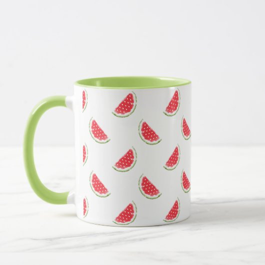 Waterverf Watermelonpatroon Mok (Links)