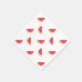 Waterverf Watermelonpatroon Servetten (Hoek)