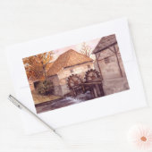 Waterverf watermolen Schilderen door Farida Greenf Rechthoekige Sticker (Envelop)