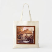 Waterverf watermolen Schilderen door Farida Greenf Tote Bag (Voorkant)