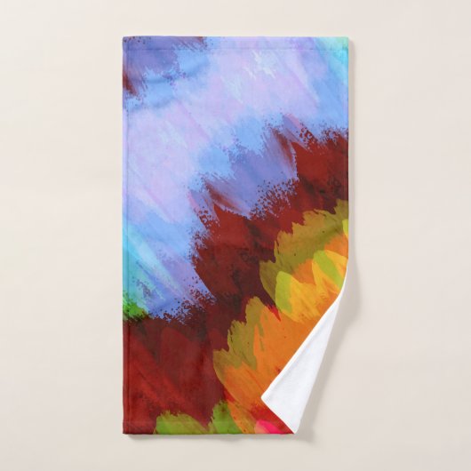 Waterverf waterval, natuur 2 bad handdoek (Handdoek)