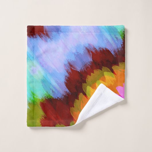 Waterverf waterval, natuur 2 bad handdoek (Wasdoekje)