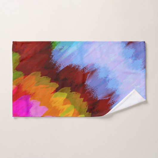 Waterverf waterval, natuur 2 bad handdoek (Handdoek)