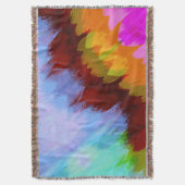 Waterverf waterval, natuur 2 deken (Voorkant Verticaal)