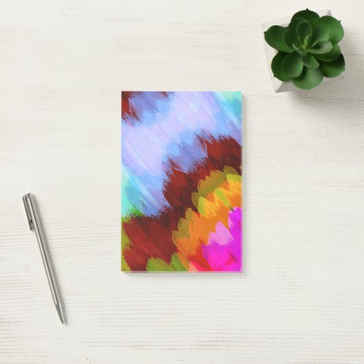Waterverf waterval, natuur 2 post-it® notes (Kantoor)