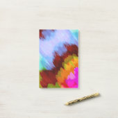 Waterverf waterval, natuur 2 post-it® notes (Op bureau)