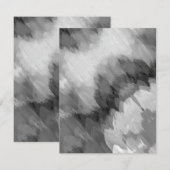 Waterverf waterval, natuur 3 notitiekaartje (Voorkant / Achterkant)