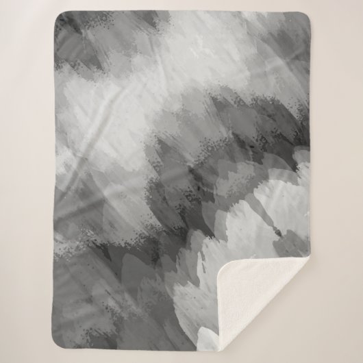 Waterverf waterval, natuur 3 sherpa deken (Voorkant)