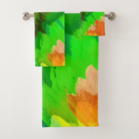 Waterverf waterval, natuur bad handdoek (Insitu)